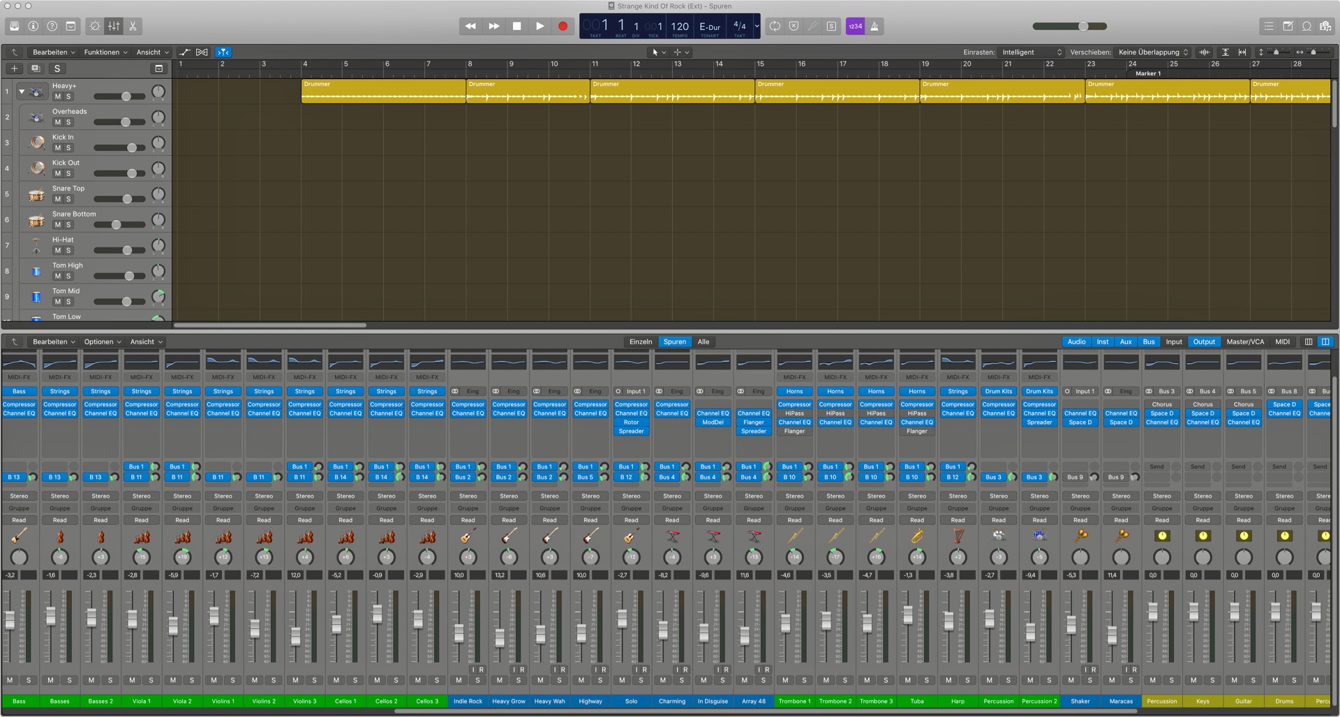 Logic Pro Mixing Board